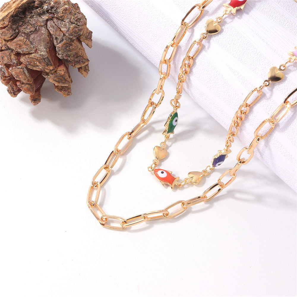 Fashion Turkish Evil Eyes Multilayer Necklaces