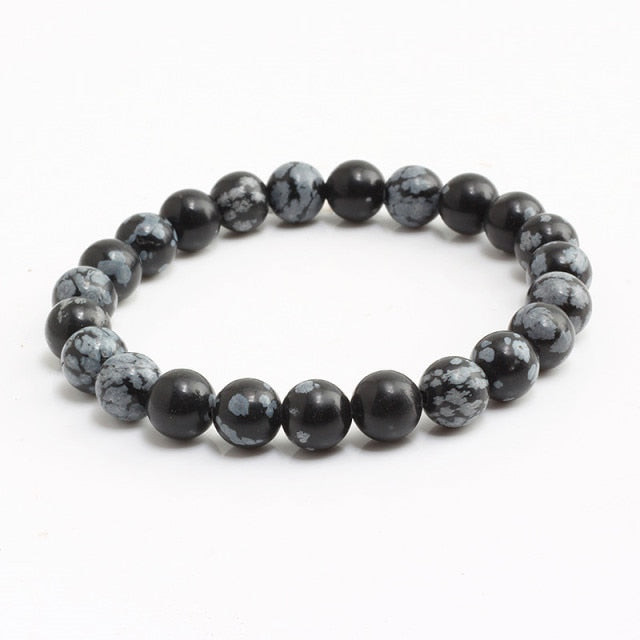 Natural Tiger Eye Lava Stone Distance Bracelet for Men