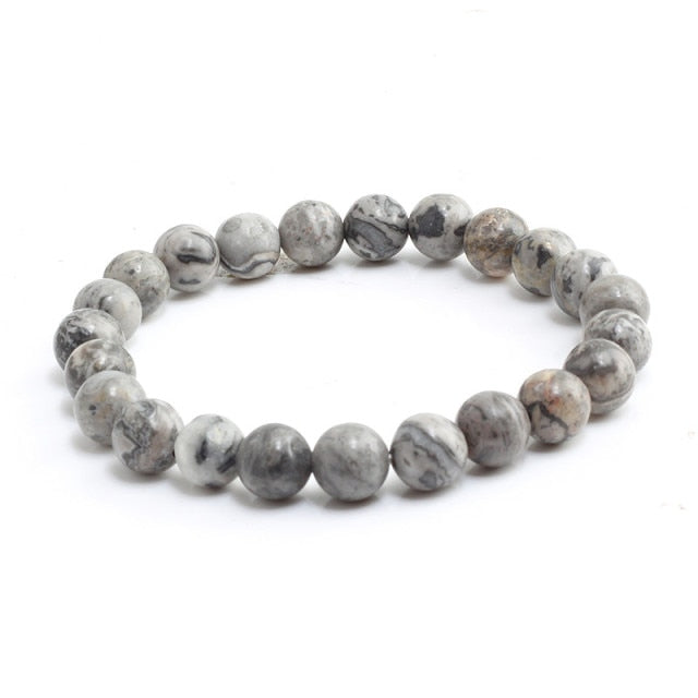 Natural Tiger Eye Lava Stone Distance Bracelet for Men