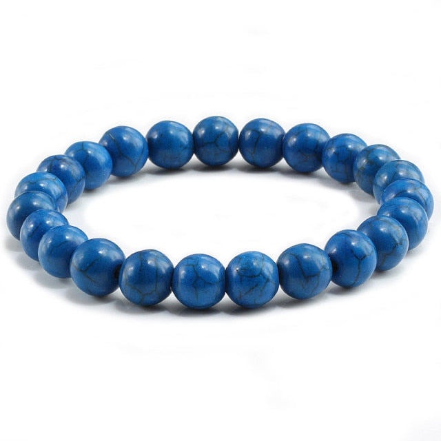 Natural Tiger Eye Lava Stone Distance Bracelet for Men