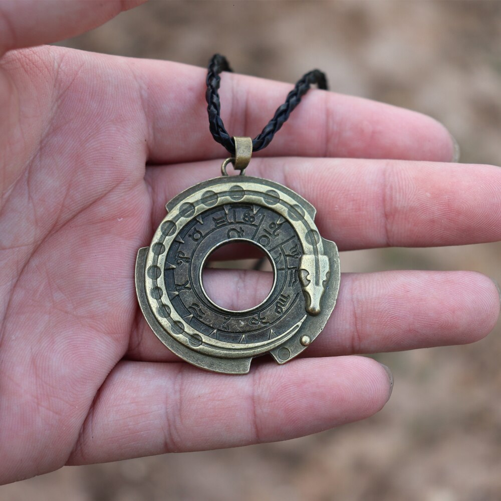 Oldest Mythology Symbol Ouroboros Infinity Snake Bronze Pendant