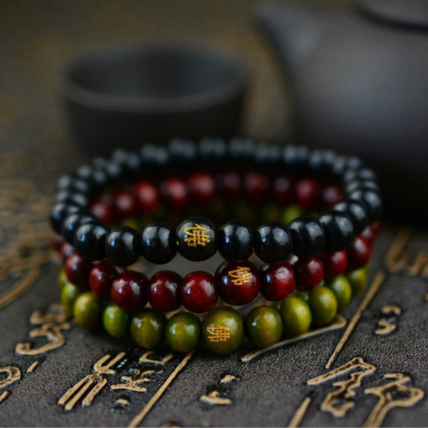8mm Carved Buddha Dumpy Buddha Bracelet
