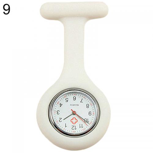 Solid Color Clip On Analog Digital Cute Silicone High Quality Nurse Watch