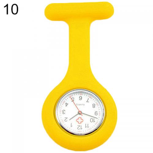 Solid Color Clip On Analog Digital Cute Silicone High Quality Nurse Watch