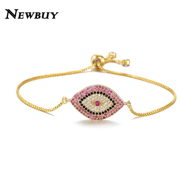 Trendy Turkish Gold Evil Eye Bracelet