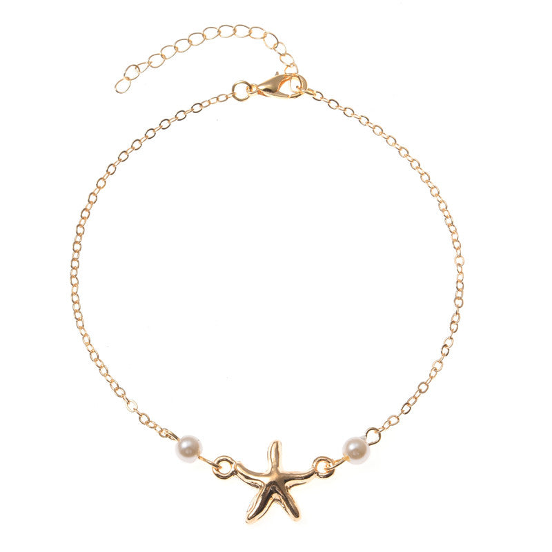 Trendy Starfish Anklet Feet Bracelet For Women