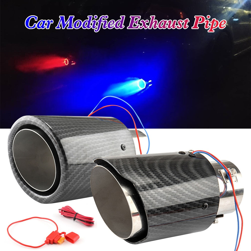 Car Modified Exhaust Pipe LED Light