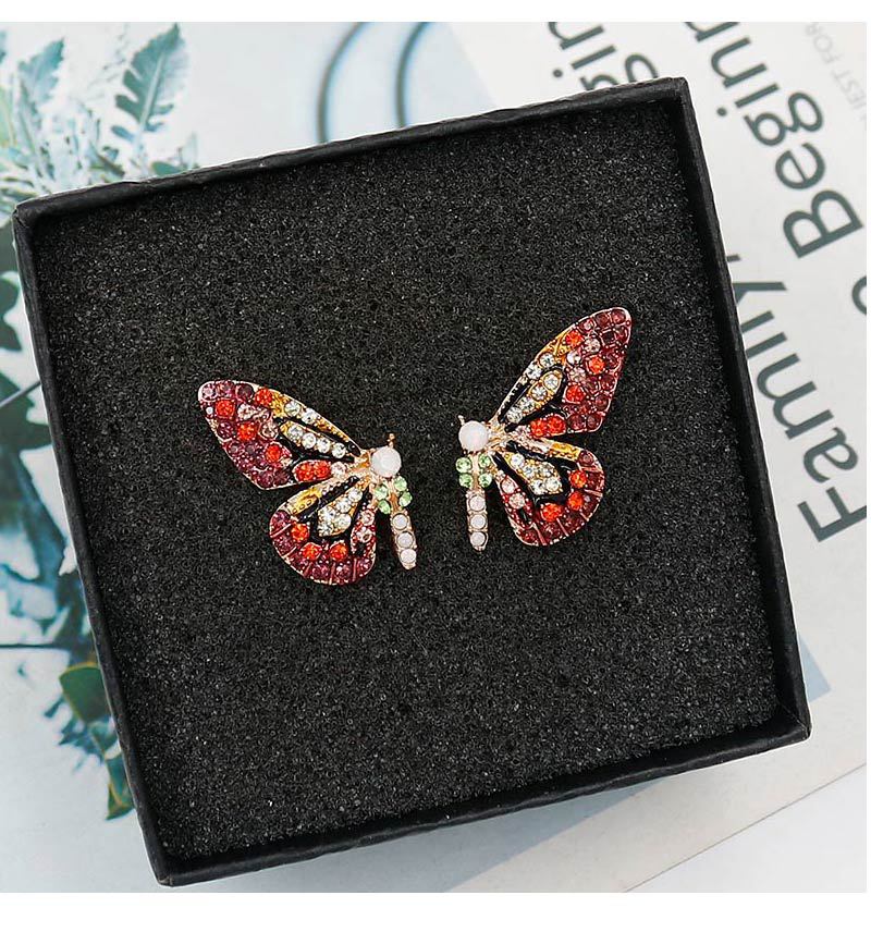 Color Butterfly Wing Earrings