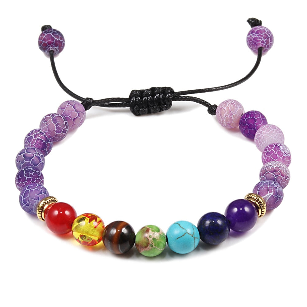 Purple Agates Natural Weathered Gem Stone Bead Strand Women