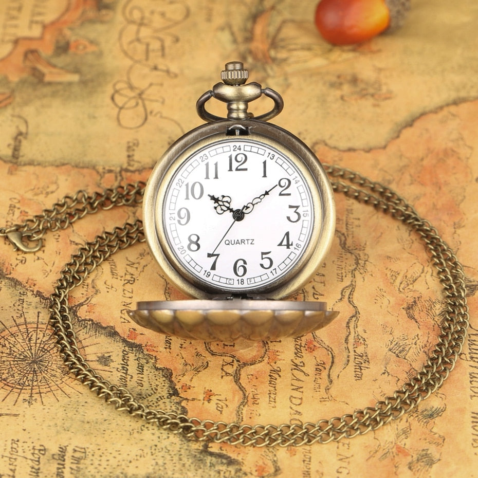 New Fashion Mermaid Shell Pocket Watch