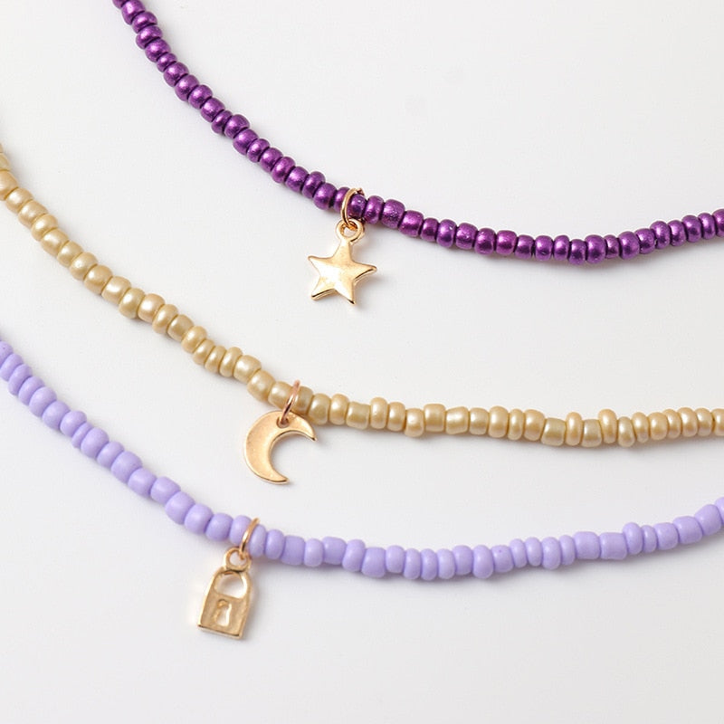 Fashion Boho Beads Choker Necklaces