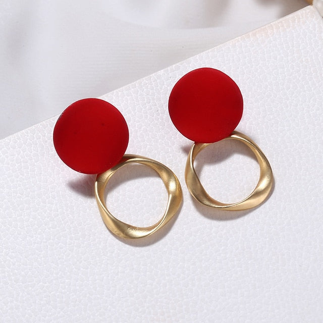 Trendy Hollow Chain Hoop Earrings