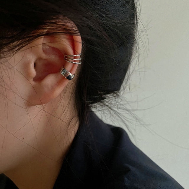 Trendy Hollow Chain Hoop Earrings