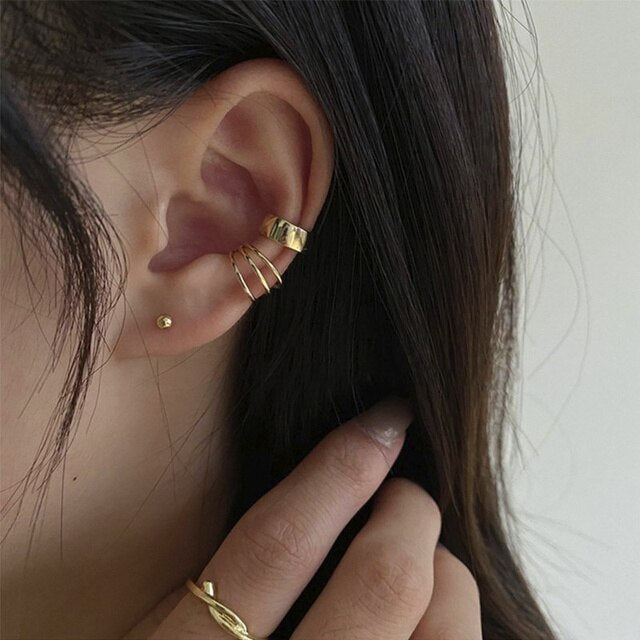 Trendy Hollow Chain Hoop Earrings