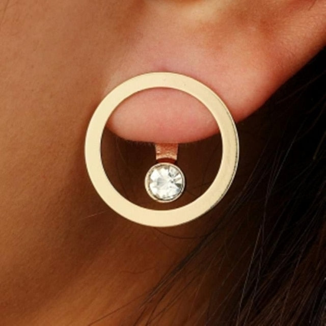 Trendy Hollow Chain Hoop Earrings