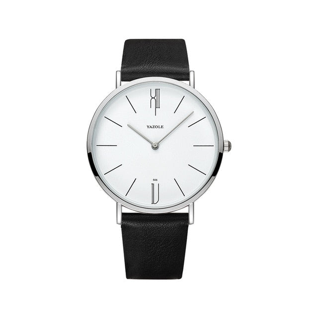 Luxury Men Watch Leather Quartz Wristwatches