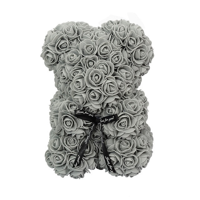 Red Bear Rose and Rose Teddy Dog Flower Artificial