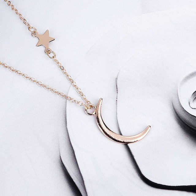 Fashion Personality Moon Women Necklace