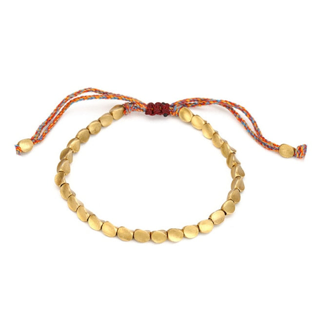 Handmade Tibetan Copper Bead Bracelet for Women