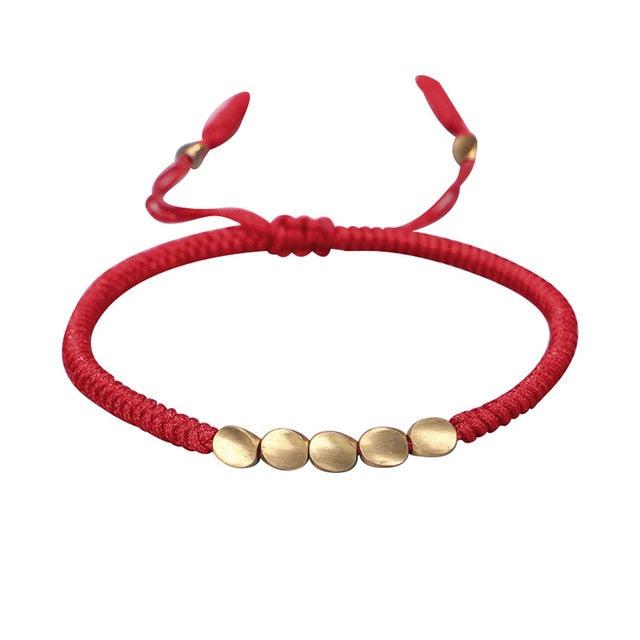 Handmade Tibetan Copper Bead Bracelet for Women