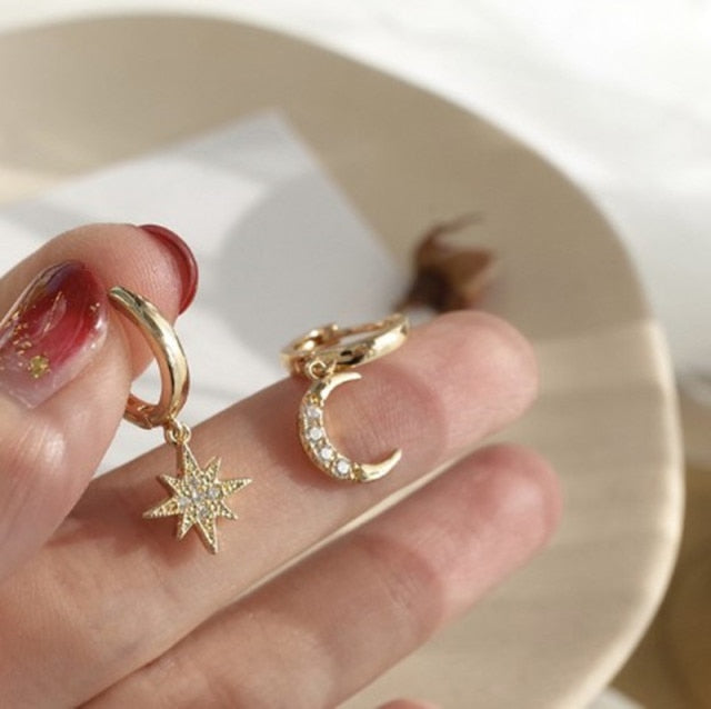 Autumn Winter New Brown Earrings Vintage Matte drop Earrings
