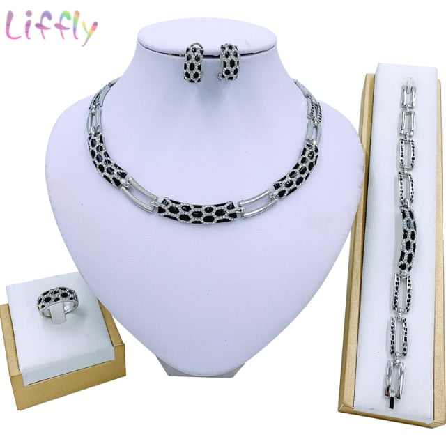 Luxury Bridal Nigerian Wedding African Beads Jewelry Set