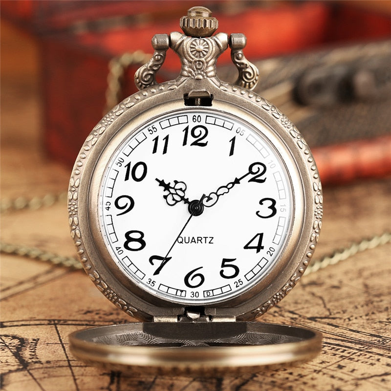 Vintage Leaf Figure Pendant Clock Famous Anime Clock Pocket Watch