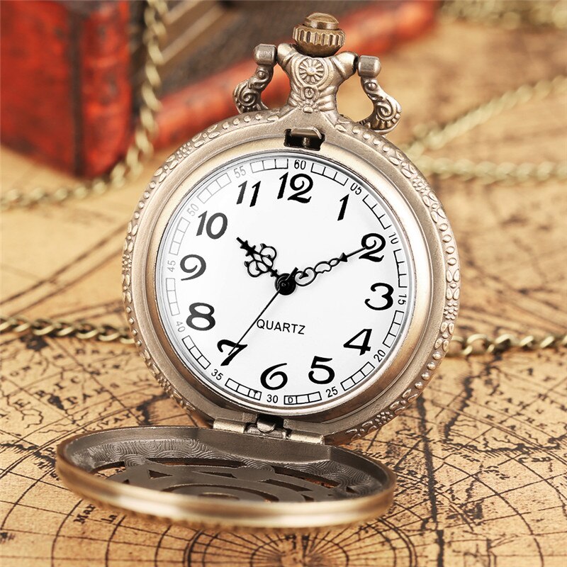 Vintage Leaf Figure Pendant Clock Famous Anime Clock Pocket Watch
