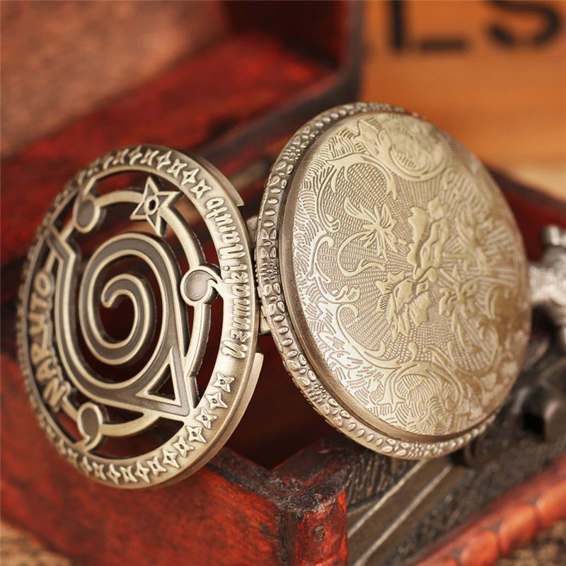 Vintage Leaf Figure Pendant Clock Famous Anime Clock Pocket Watch