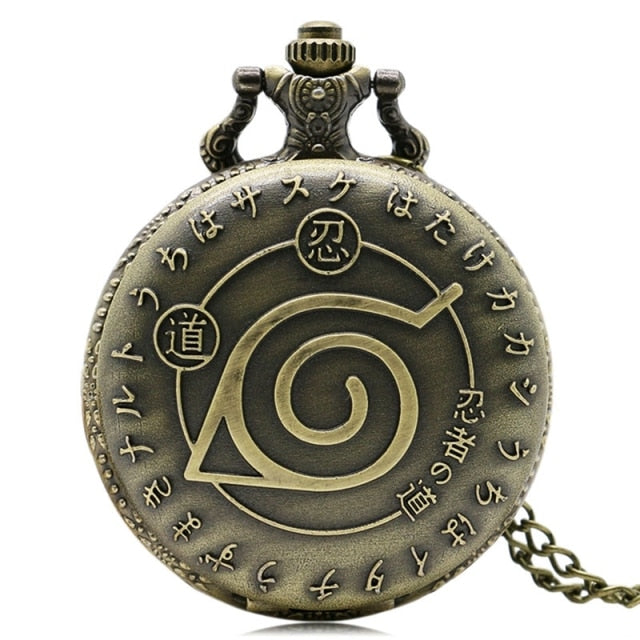 Vintage Leaf Figure Pendant Clock Famous Anime Clock Pocket Watch