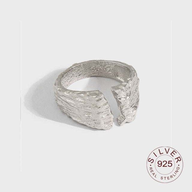 925 Sterling Silver interwave Ring Classic Round Finger Ring