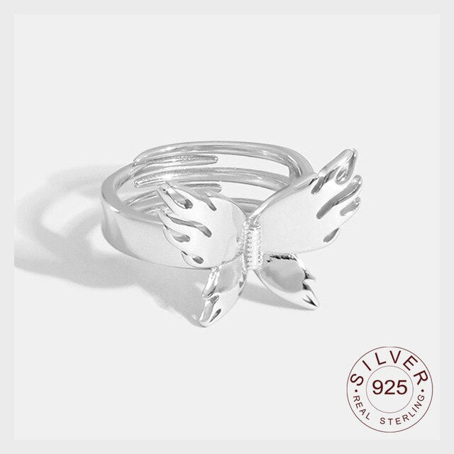 925 Sterling Silver interwave Ring Classic Round Finger Ring