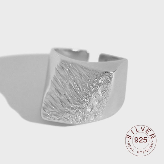 925 Sterling Silver interwave Ring Classic Round Finger Ring