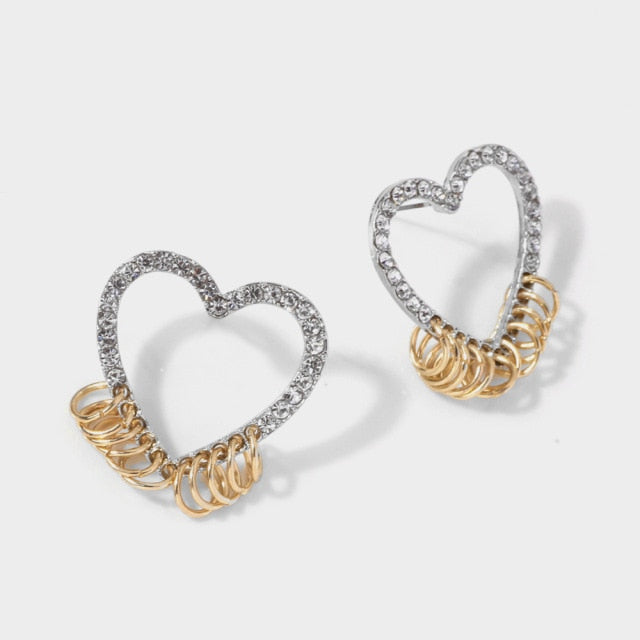Women's Luxurious Geometric Full Rhinestone Earrings