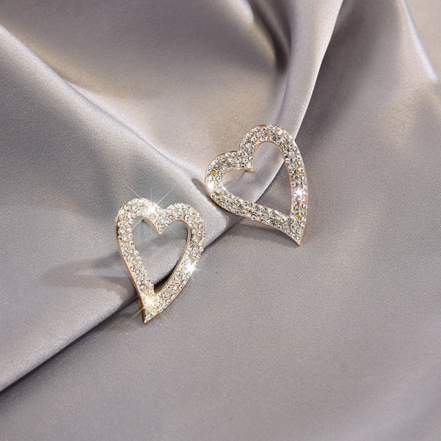 Women's Luxurious Geometric Full Rhinestone Earrings