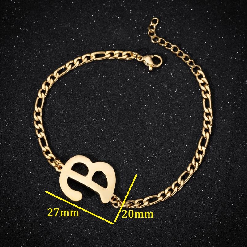 A-Z Letter Jewelry Personalize Initial Bracelets  for Women