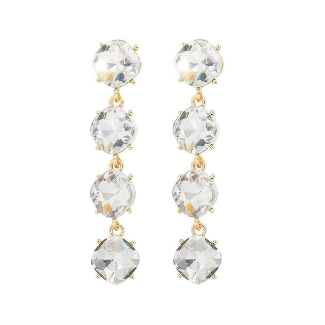 New ZA Crystal Drop Earrinigs For Women