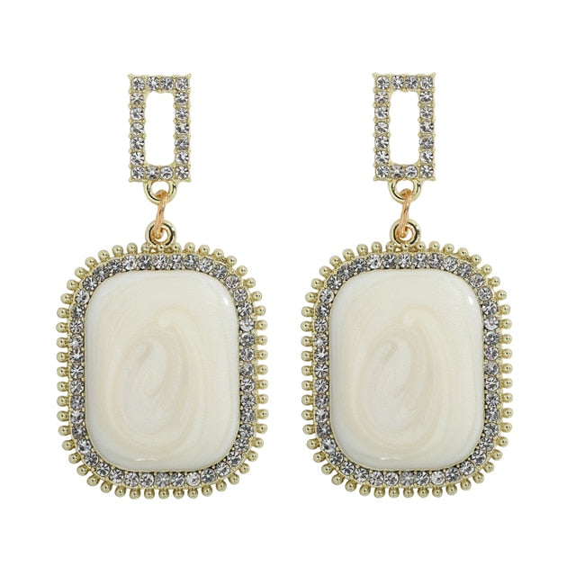 New ZA Crystal Drop Earrinigs For Women