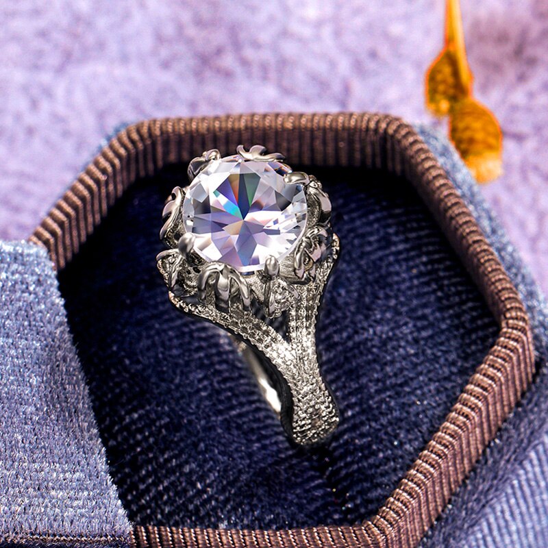 Gorgeous Women Wedding Rings Brilliant Cubic Zircon Elegant Female Party Ring