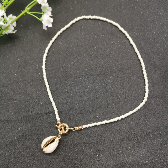 17 Color Bead Choker Necklace