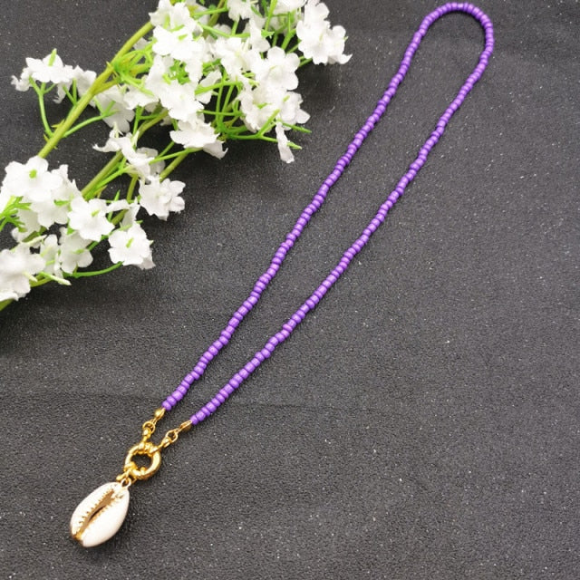 17 Color Bead Choker Necklace