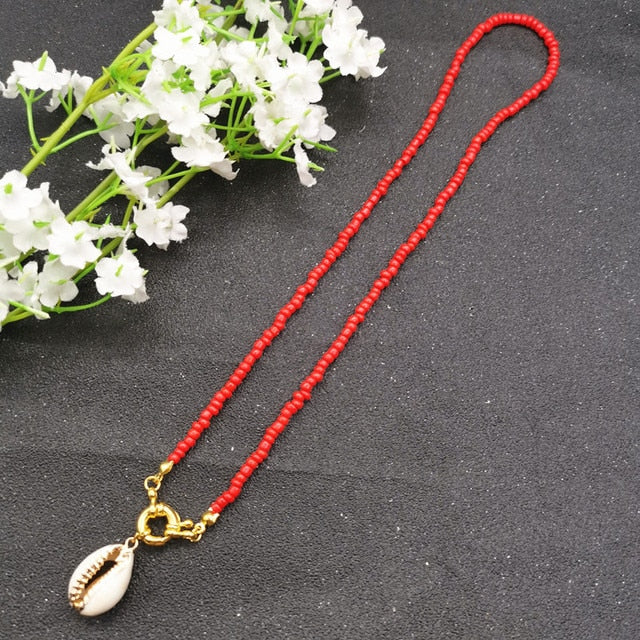 17 Color Bead Choker Necklace
