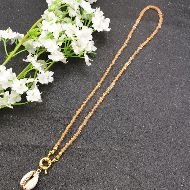 17 Color Bead Choker Necklace