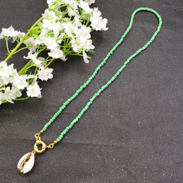 17 Color Bead Choker Necklace