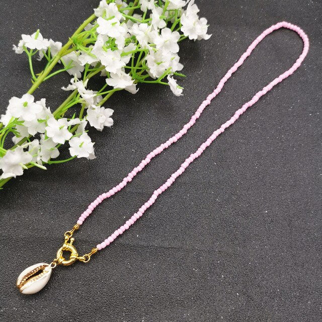 17 Color Bead Choker Necklace