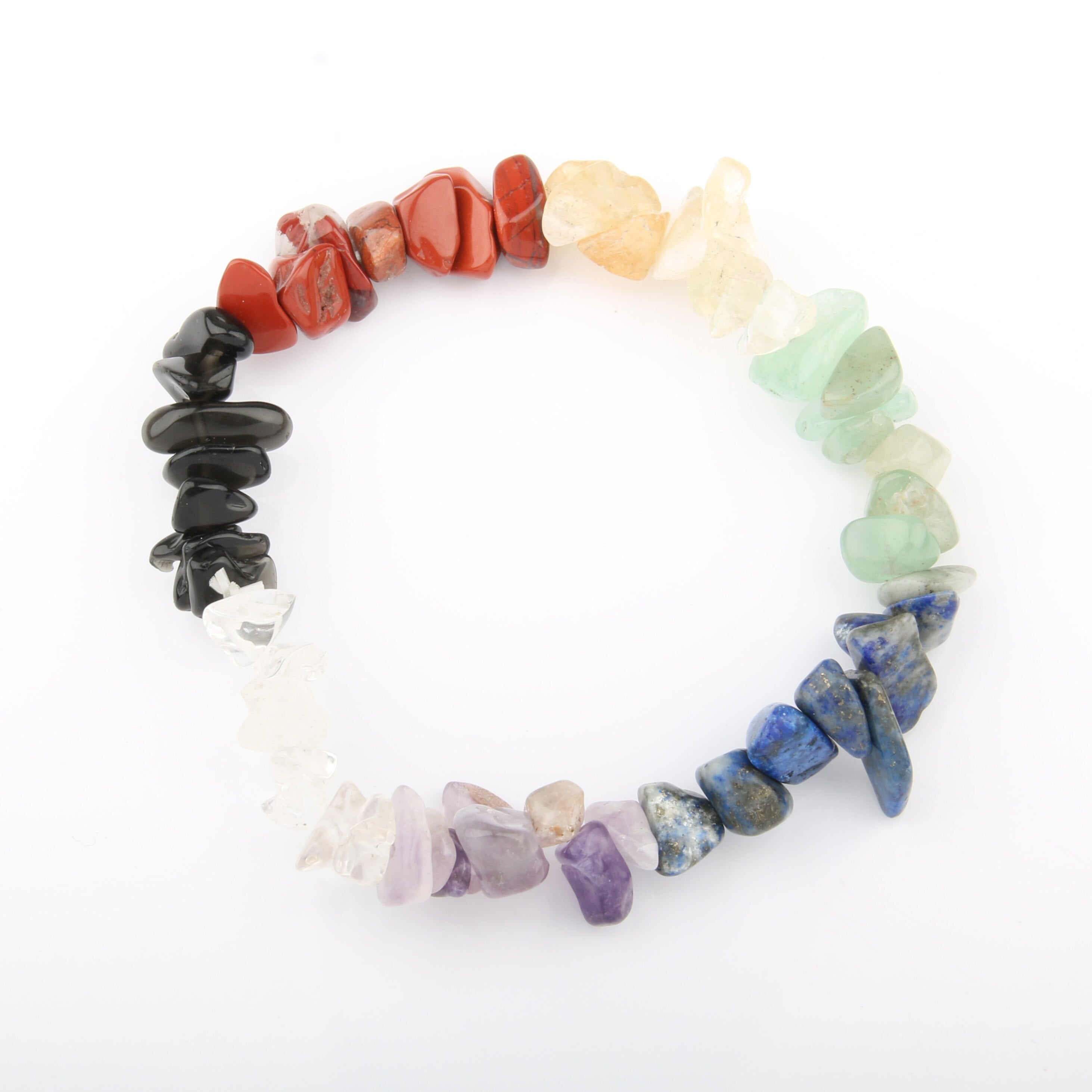 Irregular Natural Crystals Chakras Stone Bracelet