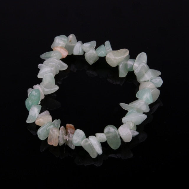 Irregular Natural Crystals Chakras Stone Bracelet