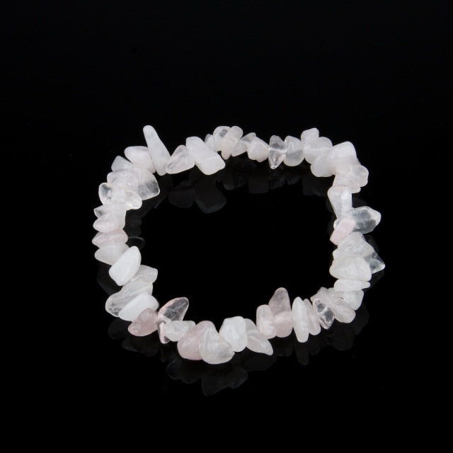 Irregular Natural Crystals Chakras Stone Bracelet