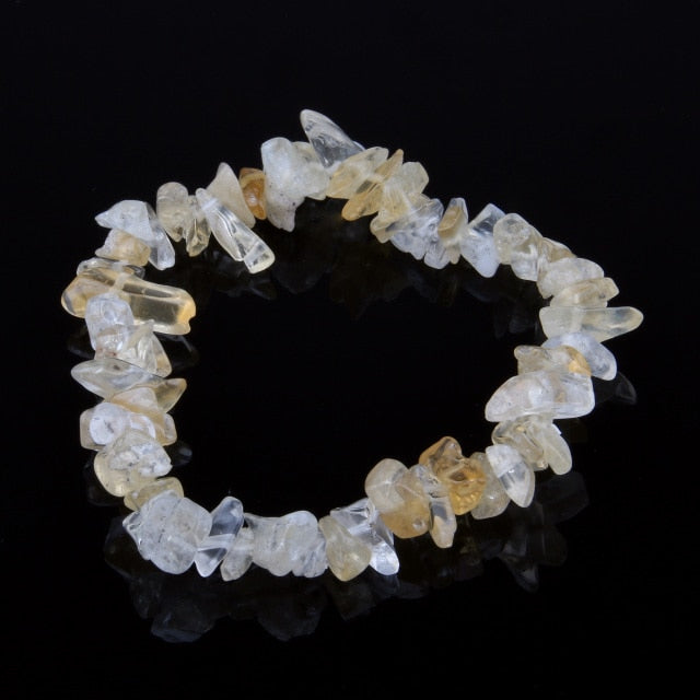 Irregular Natural Crystals Chakras Stone Bracelet