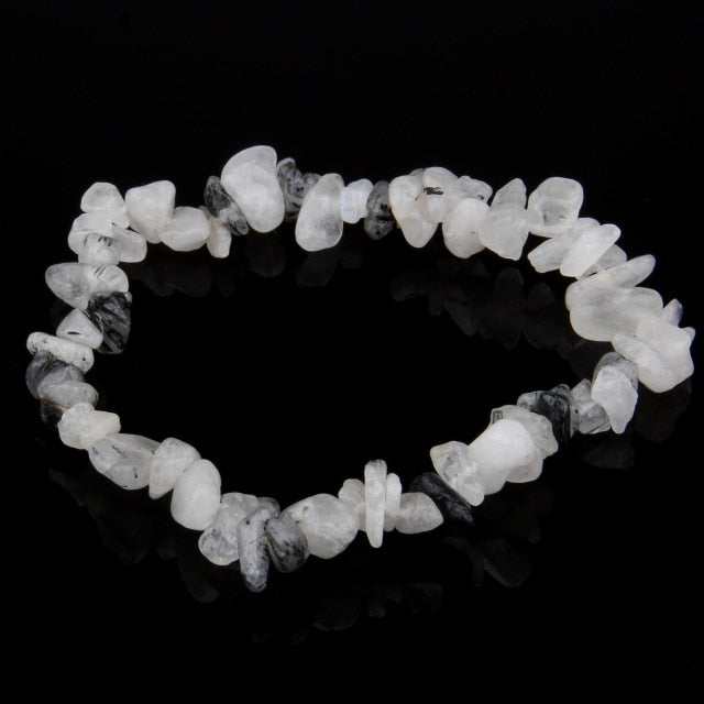 Irregular Natural Crystals Chakras Stone Bracelet